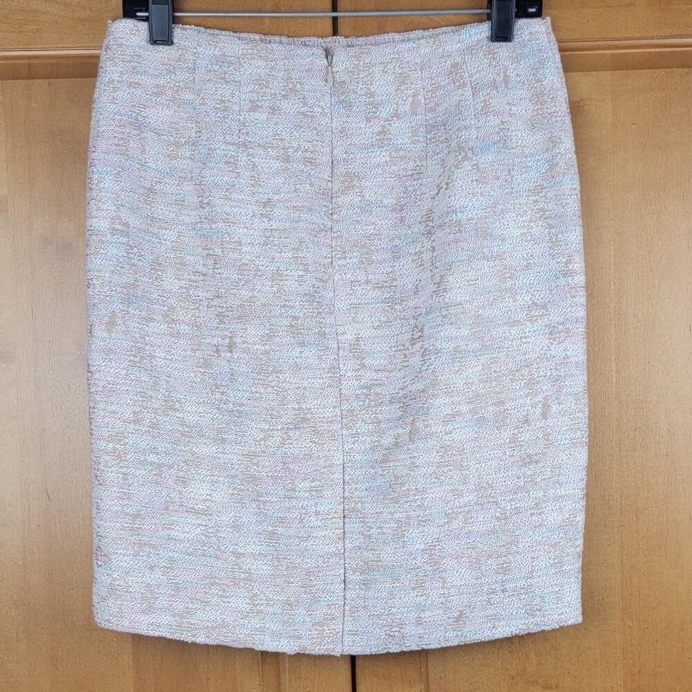 NWT Ann Taylor Factory Multicolor Pastel Textured Pencil Skirt - 4P - Picture 8 of 9